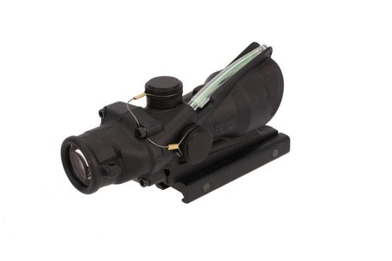 The Trijicon ACOG rifle scope with illuminated ACSS Aurora reticle is designed for 5.56, 5.45, and .308 caliber